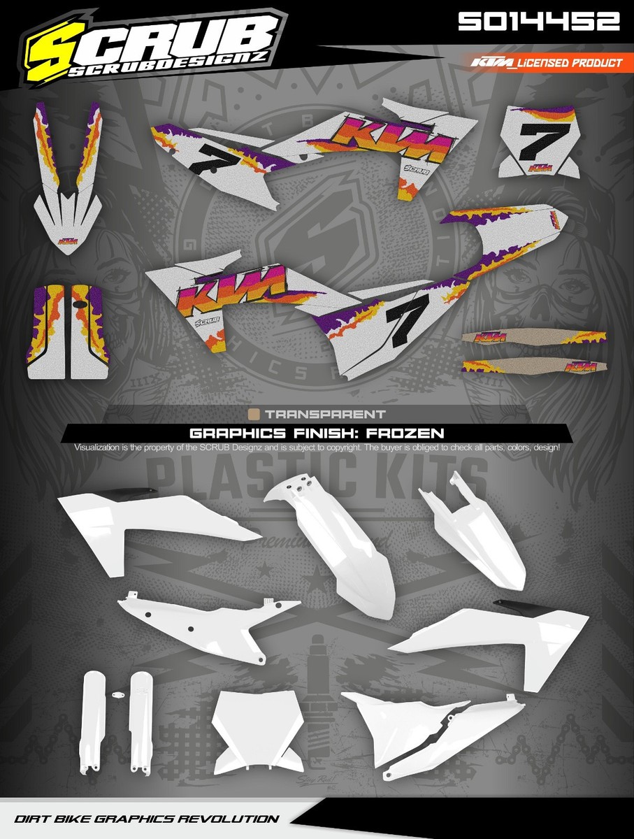 RETRO Plastics + Graphics KTM 2025-2026 XC XC-F SX SX-F | FULL