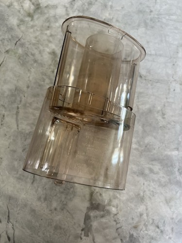 Cuisinart DLC-10 Plus Chute Assembly NO Pusher Amber Replacement Part DLC-118B - Picture 2 of 5