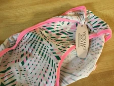 NWT Victorias Secret  Hiphugger Panties Size Large (2012) Pink Green White