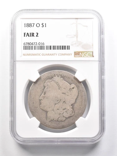 LOWBALL 1887-O Morgan Silver Dollar NGC Low Ball FR2 FR-2 Fair Pocket Piece *850