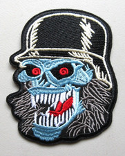   EVIL GRIM REAPER WITH HELMET VEST JACKET CLOTHING EMBROIDERED IRON ON PATCH