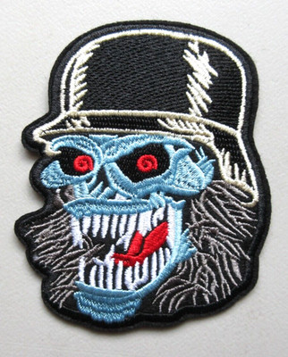  EVIL GRIM REAPER WITH HELMET VEST JACKET CLOTHING EMBROIDERED IRON ON PATCH
