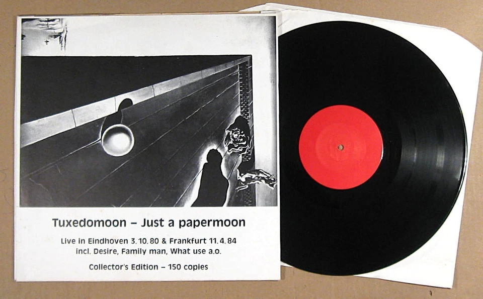 TUXEDOMOON rare 150 copies, disque "Just a papermoon", rock, new wave, EX/EX - Photo 2/4