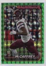2024 Topps Chrome Rookies Green Geometric Refractor 90/99 Luke McCaffrey 1oa8