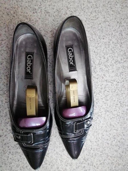 Women Gabor Heels Black Leather 37 #7UUN