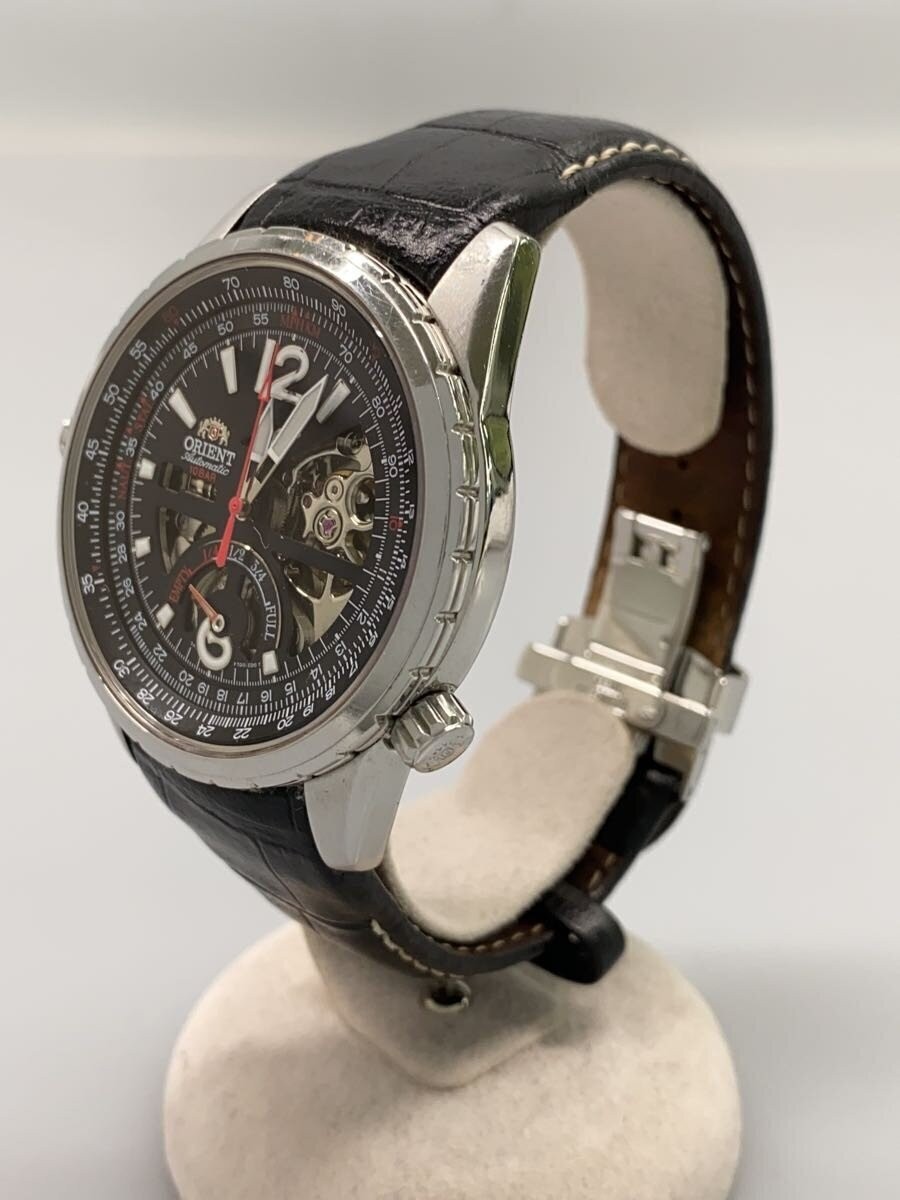 ORIENT Automatic Mechanical Black Dial Leather St… - image 2