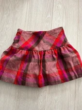 GUCCI Girls' Checkered Skirt Size 110 (US 4) Excellent Condition, Stylish Design