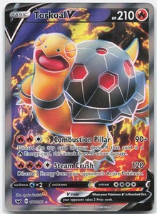Torkoal V (Full Art) 188/202 Sword & Shield Base Set
