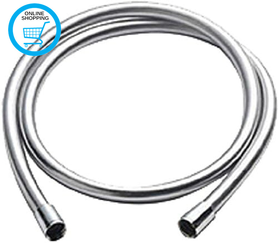 555701 Smooth Shower Hose, 1.5M, Chrome