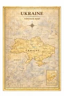Ukraine Historical Vintage Map Wall Art Print Poster Picture Decor A4 A3 A5