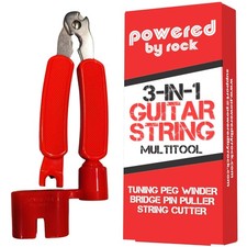 Guitar String Winder, String Cutter and Bridge Pin Puller - 3-in-1 Guitar Too...