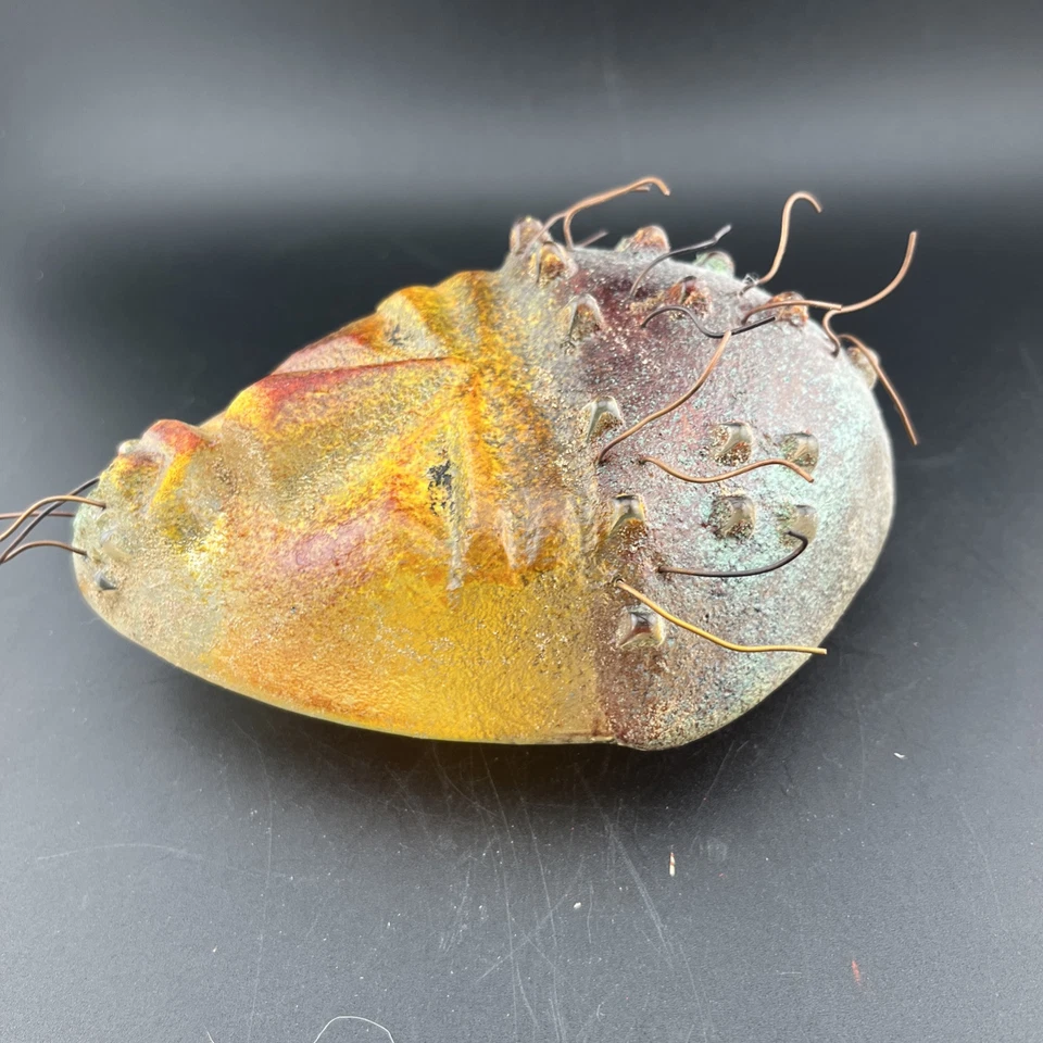 Máscara de vidrio artístico - Firmada por Diane Ferland - Cassandre hecha a mano Canadá - Colorida Foto 4 de 4