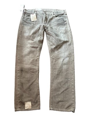 Vintage Ralph Lauren Denim & Supply Slim Jeans 38x30 Brown Rugged Distressed NEW