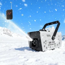 1500W Snow Machine Snowflake Maker for Outdoor Indoor, Fake Snow Maker Machine