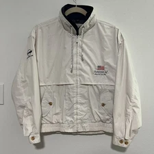 America3 America’s Cup 1992 Corvette White Jacket Men’s Large L Gear For Sports
