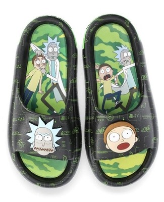 Rick and Morty Men's Slide Sandals Size 10
