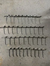 Slatwall Hook Bundle - 40 Pcs chrome  slat hooks 4”