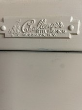 Vintage Challenger Steel products 4 drawer file cabinet with lock and keys