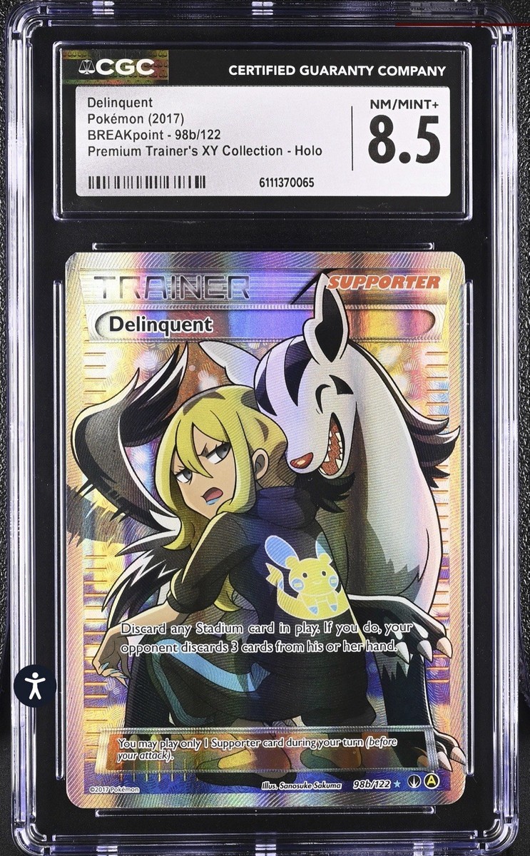 2017 ポケモンカード FA/Delinquent GEM MT 10 Delinquent - (Full Art) 098B/122 Alternate Art Holo for sale