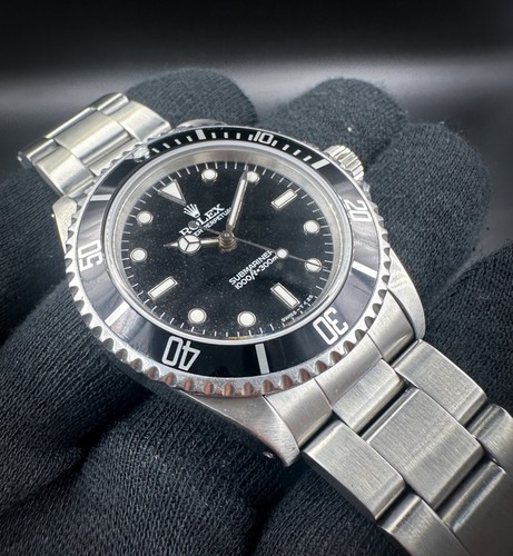 Rolex Submariner Tropical Dial 14060 1996 automatico 40 mm con scatola e libri - Foto 3 di 13