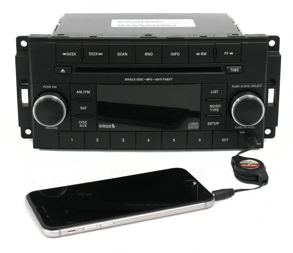 SERVICIO DE REMANUFACTURA para Jeep Wrangler 2012-14 Radio AM FM CD P05091164AB RES Foto 3 de 4