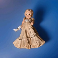 Vintage 1920s 30s Kewpie Composition Doll ORIGINAL Crepe Dress Carnival Bride