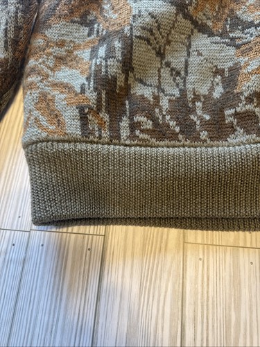Men's Cabela's Windshear Camo Full Zip Wool Sweater Size Medium - Picture 10 of 16