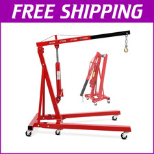 Engine Hoist Cherry Picker 2 Ton Folding Hydraulic Car Engine Hoist Crane Lift