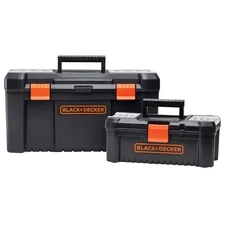 Black & Decker BDST60129AEV 19" & 12" Handy Toolbox Bundle New