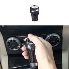 2004-2014 Gear Shift Knob Trim Central Console For Benz C-Class Dry Carbon Fiber