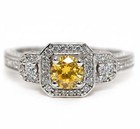 1CT Heat Treated Yellow Topaz 925 Solid Sterling Silver Ring Jewelry Sz 6 PC13-7 — photo 1
