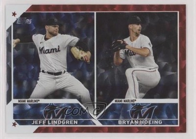 2023 Topps Update Combos Red Foil /199 Jeff Lindgren Bryan Hoeing Rookie RC 1b1g