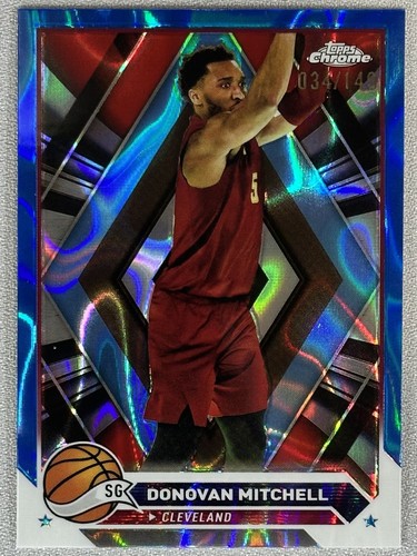 2023 Topps Chrome Donovan Mitchell Blue Lava /149 #45