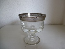 Murano Medici Muranoglas mit Platinrand – Vintage Höhe 11,5cm