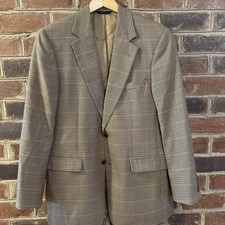 Brooks Brothers 346 Mini Houndstooth Plaid 100 Wool Blazer 40R Sportcoat Jacket