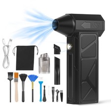 Electric Compressed Air Duster Blower Cordless Vacuum Cleaner Adjustable Speeds