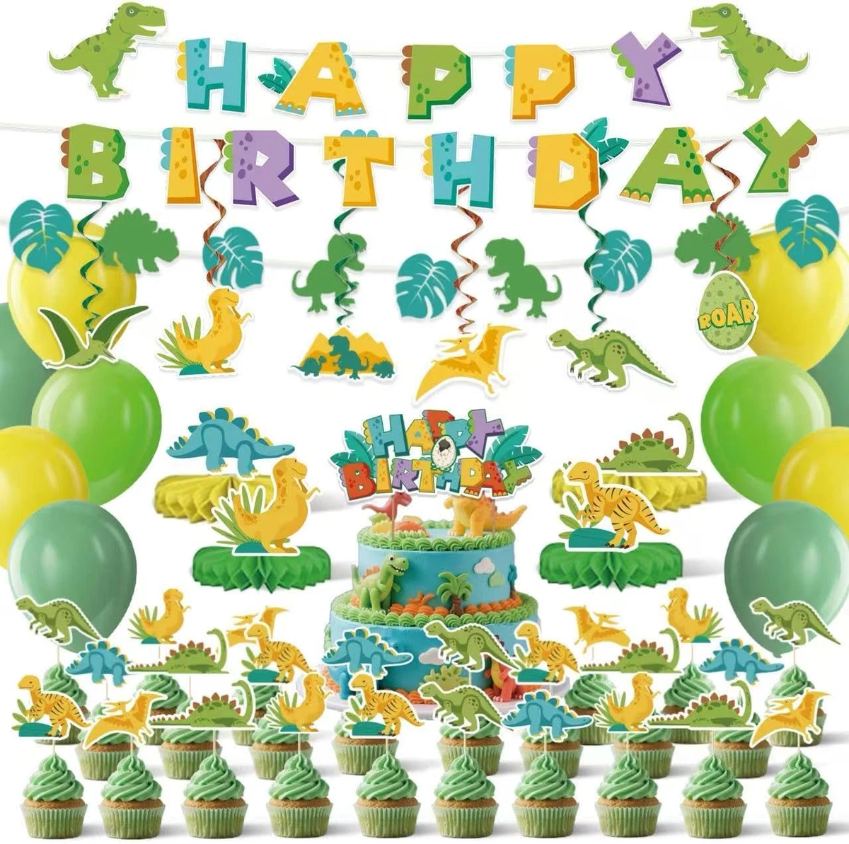 Decoración Cumpleaños Dinosaurios Niño - Colección Nueva 2026