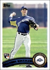 2011 Topps #574 Brandon Kintzler   Rookie Milwaukee Brewers