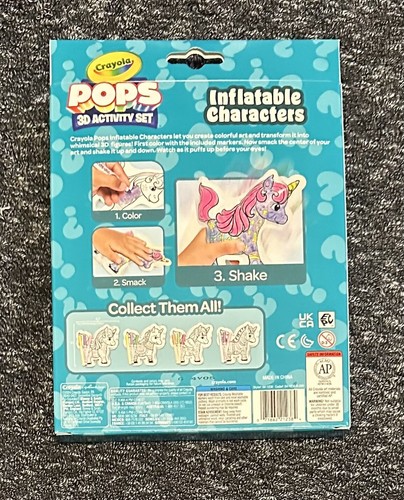 Crayola POPS 3D Activity Set Mystery Unicorn Inflatable Characters - 第 2/2 張圖片
