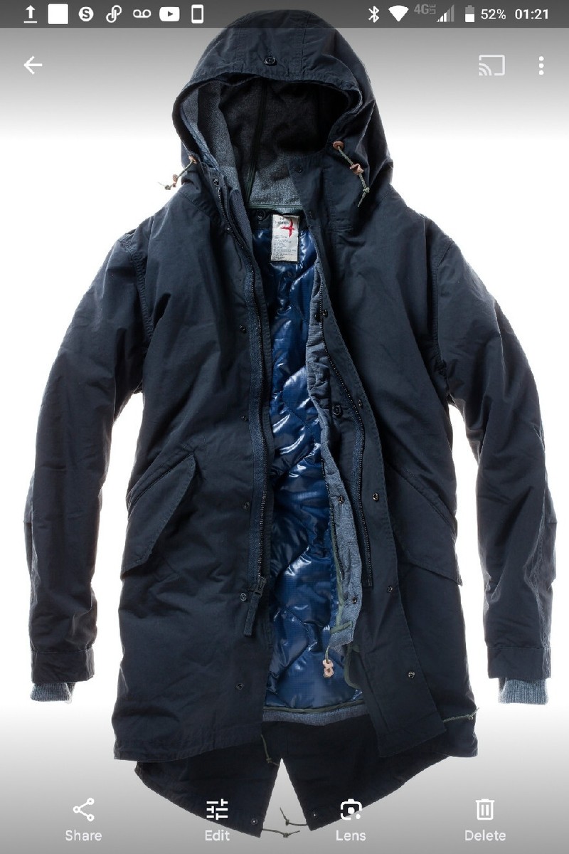 Relwen Fishtail Parka 2-n-1 Navy or Olive in XL $635 ea. or