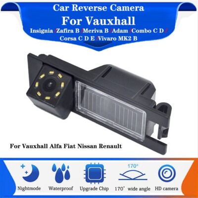 Reverse Cam For Vauxhall Insignia Zafira B Meriva B Number Plate Light Rear 8LED