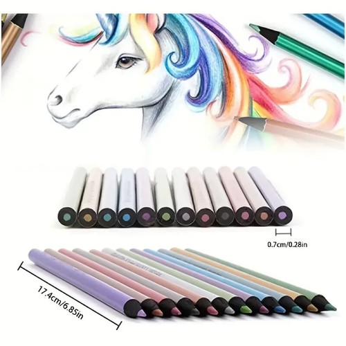 Box of 12 Metallic Coloured Pencils. Journals/Arts/Crafts - Picture 4 of 6