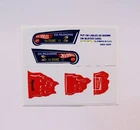 Hot Wheels Redline SNAKE  FUNNY 2 CAR BLISTER PACK CARD INSERT STICKER SET