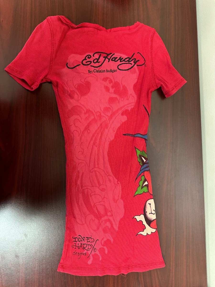 Ed Hardy TRUE LOVE VネックTシャツ XS $_12.JPG?set_id=880000500F