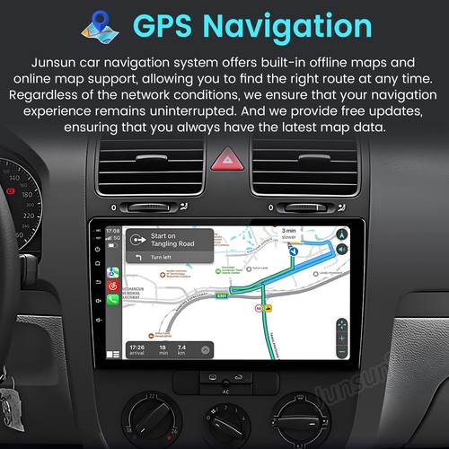Camera 4G LTE Android 13 8Core 128GB Car Stereo Radio GPS For VW Jetta 2005-2010 - Picture 5 of 19