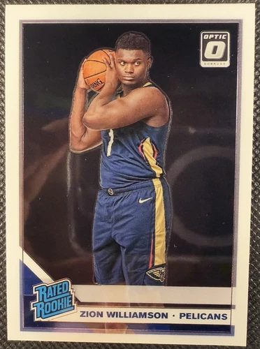 2019-20 Panini Donruss Optic Zion Williamson Base Rated Rookie #158 New Orleans 