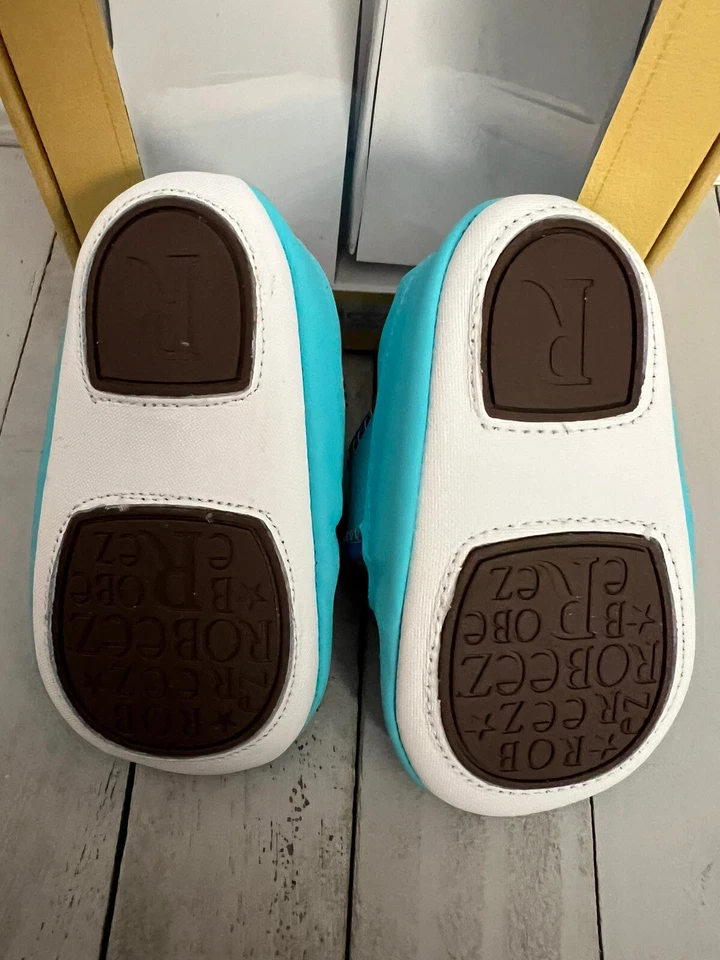 Robeez Mini Shoez, Zapatos de Bebé Azul Talla 3 (6-9 Meses) Foto 4 de 4