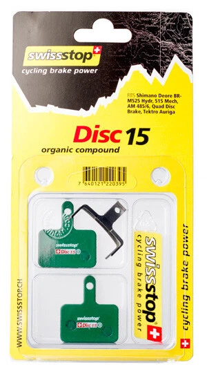 SwissStop Disc 15 Bremsbeläge für SHIMANO Deore Tektro Disc