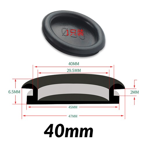 Rubber Grommets Blanking Blind Closed Grommet Plugs Bung 14mm - 150mm Black - Picture 20 of 30