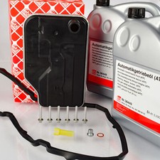 FEBI 100250 &Ouml;lwechsel 10L &Ouml;l Rot f&uuml;r Mercedes Automatikgetriebe 722.9 &Ouml;lablass